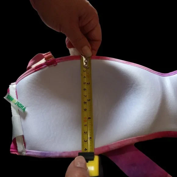 SANDFLOWER Bandeau Swim Top Tye Dyed Canyon Pink Color Women's Size L(12… - Picture 9 of 11